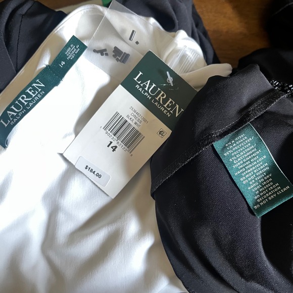 Lauren Ralph Lauren Beaded Colorblock Surplice Gown Dress Sz 14 NWT Formal Maxi - Picture 3 of 8